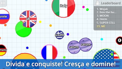 Agar.io — battle screen screenshot